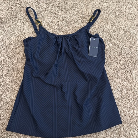 Fantasie NWT Long Island Navy Tankini Top size 36DD - Picture 6 of 13